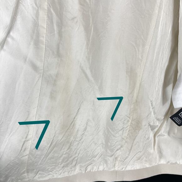 Rodebjer Idalia Blazer Beige Oversized Open Front Relaxed Shawl Collar Sz M - Picture 12 of 13